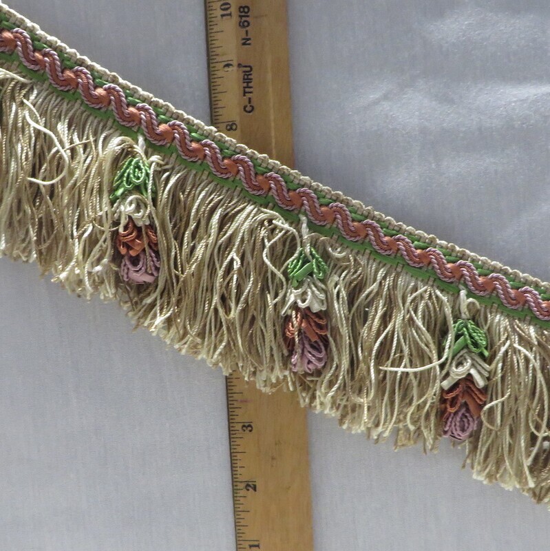 Spectacular 4&quot; Scalamandre Hand Made Bobble Tassel Skirt Fringe BTY