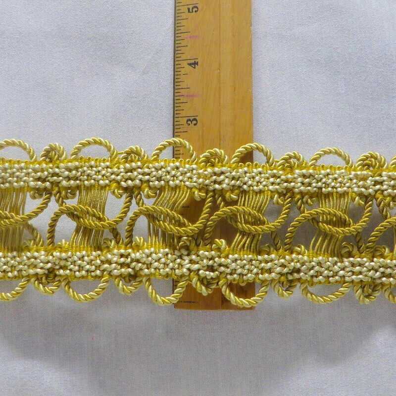 11.75 yds New Vintage Scalamandre Fancy Wide Gold Galoon Trim