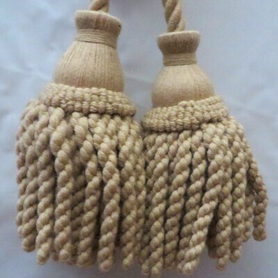 Clarence House New Vintage Large 100% Wool Double Tassel Tieback