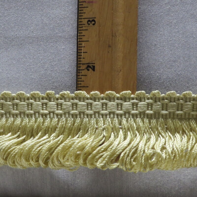 10 yards New Vintage Scalamandre Yellow Looped  Fringe Trim
