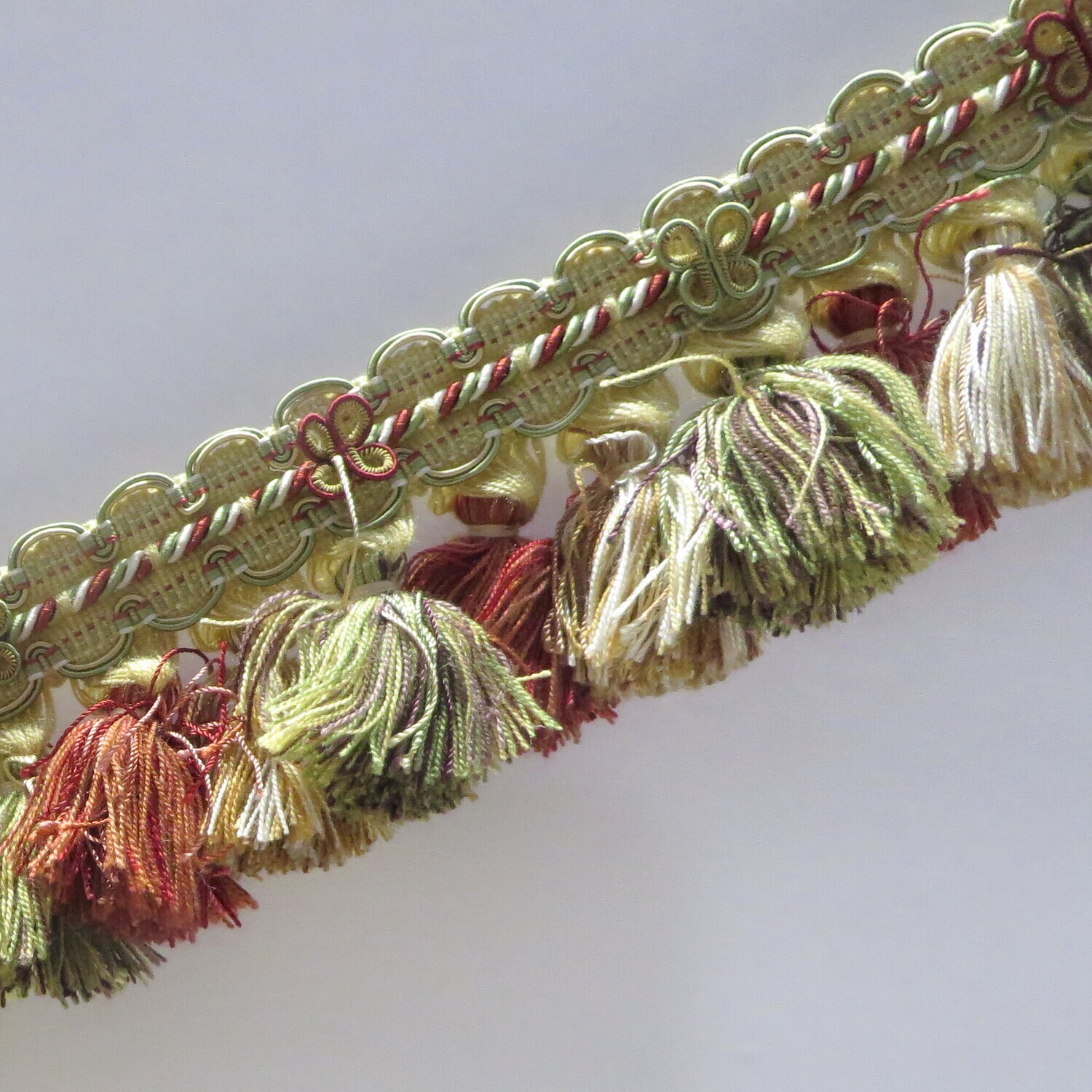 7.5 yds total Scalamandré Opulent Hand Tied Tassel Fringe