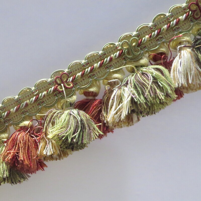 7.5 yds total Scalamandré Opulent Hand Tied Tassel Fringe