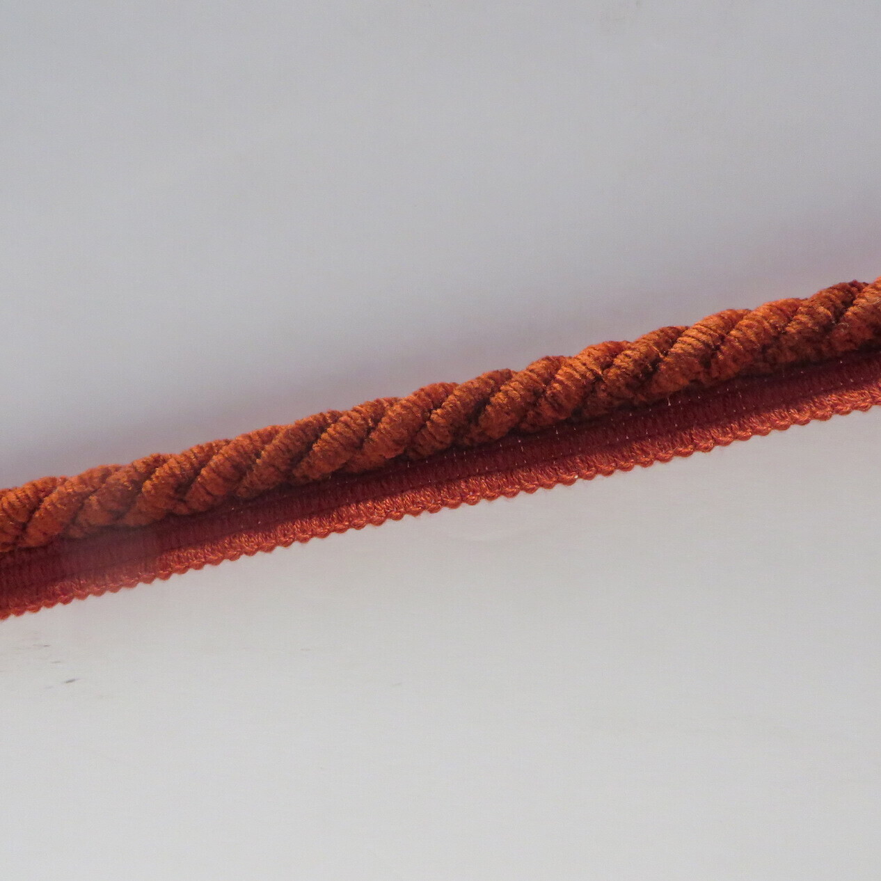 6 5/8 yards Baranzelli Tuscan Red Chenille Lipcord