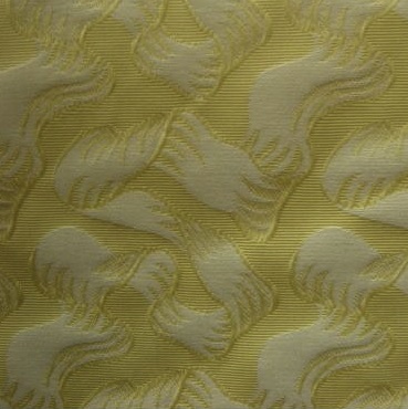 Exceptional Scalamandré Dimensional Yellow Ribbon Damask Home Decor Fabric