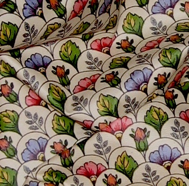 Schumacher 100% Cotton Chintz Drapery Fabric - Makes Great Coordinate too!