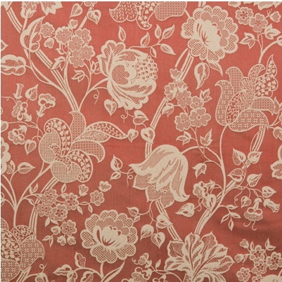6 yds Sumptuous Lee Jofa 100% Silk Italian Poppy Damask MSRP $296.00 per yard