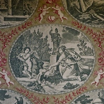 Lee Jofa Historic 1700s Neoclassical Toile Wallpaper Triple rolls