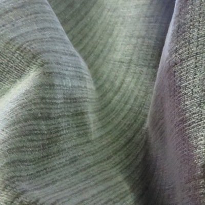 6+ yards Antique Striated Aqua Toned Sage Green Plush Velvet Upholstery Fabric ~ A Classic!