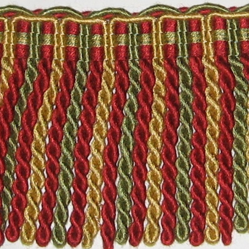 12 yards Burgundy Olive Gold 3.25&quot; Long Bullion Fringe from Italy