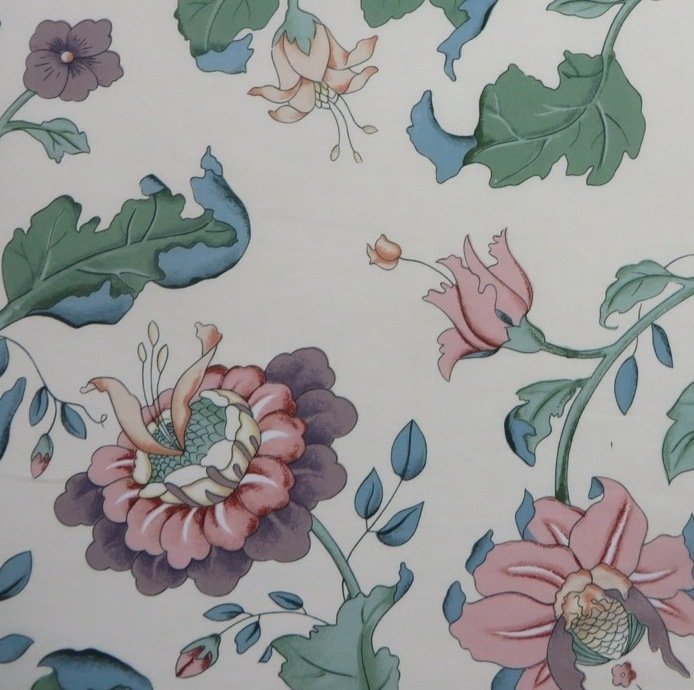 Lovely Lee Jofa Mei Li 100% Cotton Handprinted Asian Floral Fabric