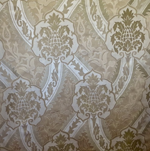 1.25 yds Magnificent Pugin Style Gothic Arts &amp; Crafts Damask Upholstery Fabric