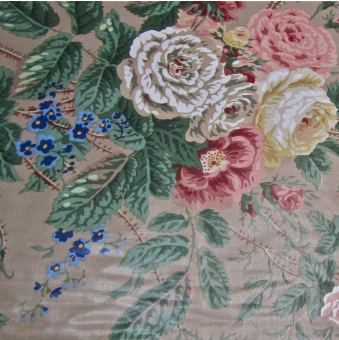11 yards Beautiful Classic English Floral Print Chintz 100% Cotton Fabric