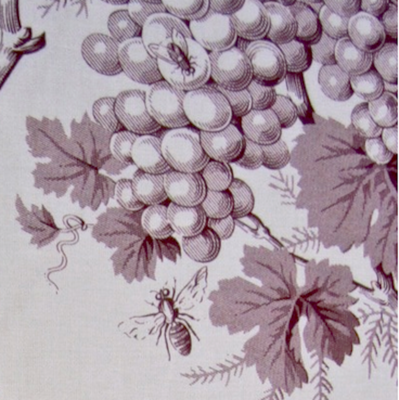 Titley &amp; Marr Artistic Grapes Vineyards Insects Print Fabric from England