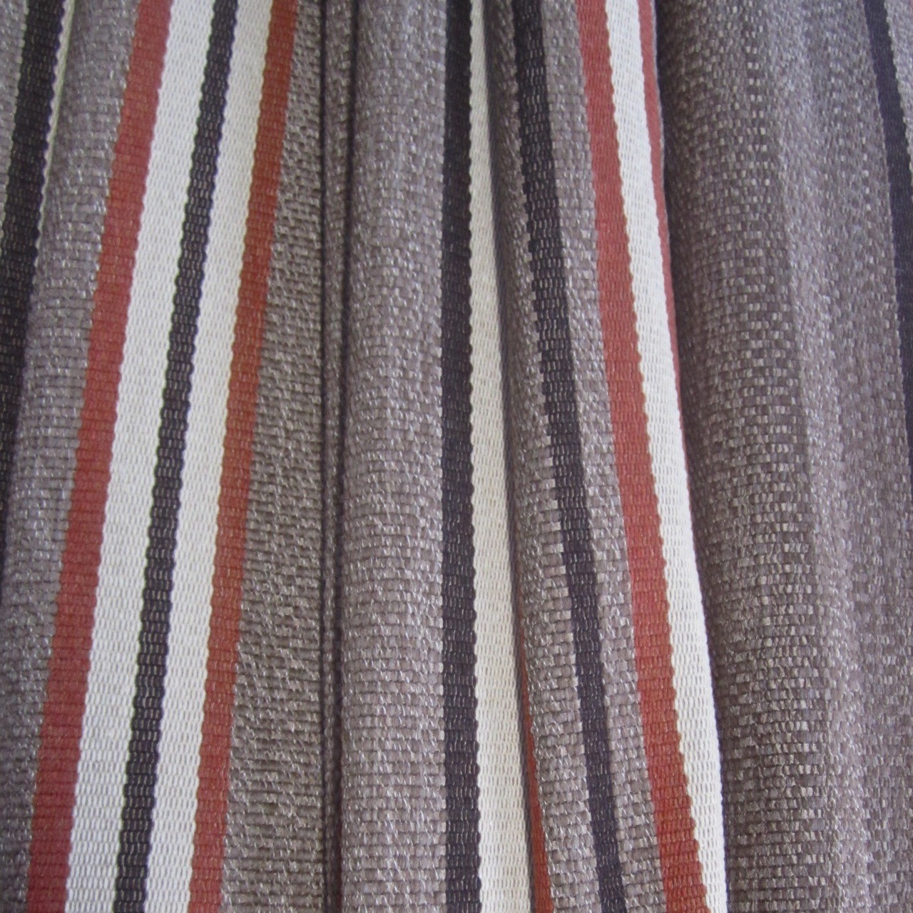 13 yards Wonderfully Textured Heavy Earthtone Earthy Striped Upholstery Fabric