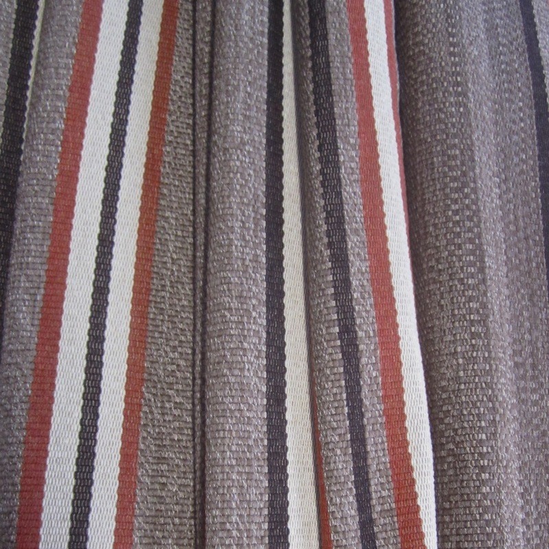 13 yards Wonderfully Textured Heavy Earthtone Earthy Striped Upholstery Fabric