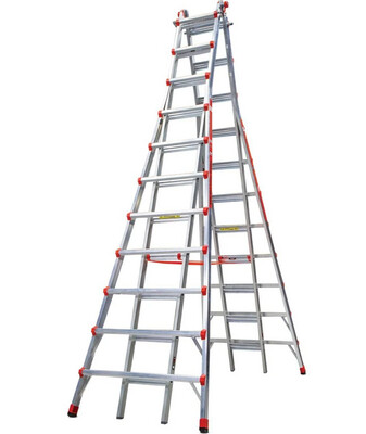 21' LITTLE GIANT SKYSCRAPER STEPLADDER, ALUMINUM, 300lbs Rated, Type IA