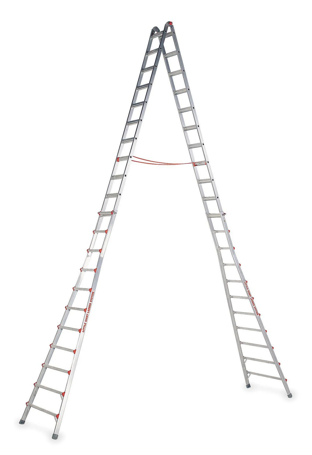 21' LITTLE GIANT SKYSCRAPER STEPLADDER, ALUMINUM, 300lbs Rated, Type IA