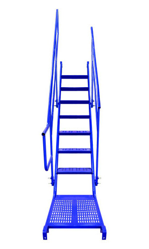 INTERNAL STAIR UNIT W/HANDRAILS,  7'  (BLUE)