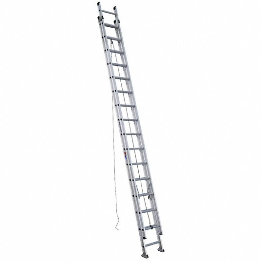 32' WERNER ALUMINUM EXTENSION LADDER, 250LBS, TYPE I - D1332-2