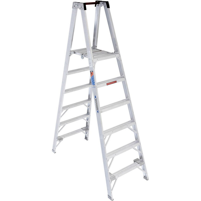 6' WERNER ALUMINUM STOCKR'S LADDER, 300LBS, IA,  -  376