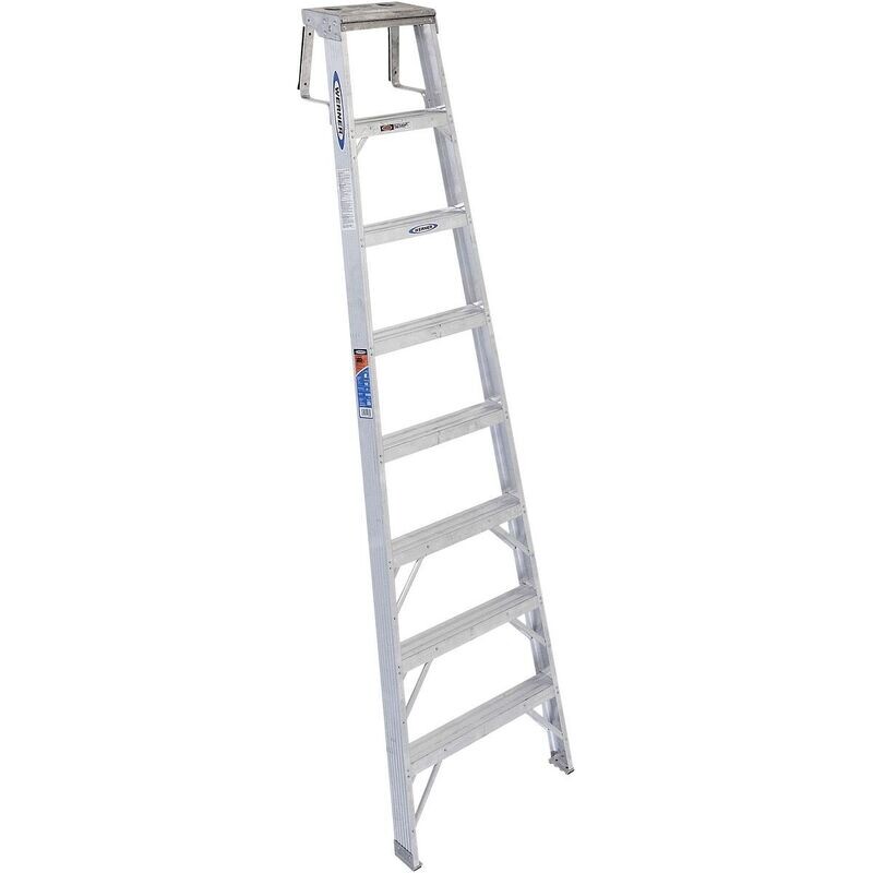 8' WERNER SHELF LADDER, 300LB, IA -  SH378