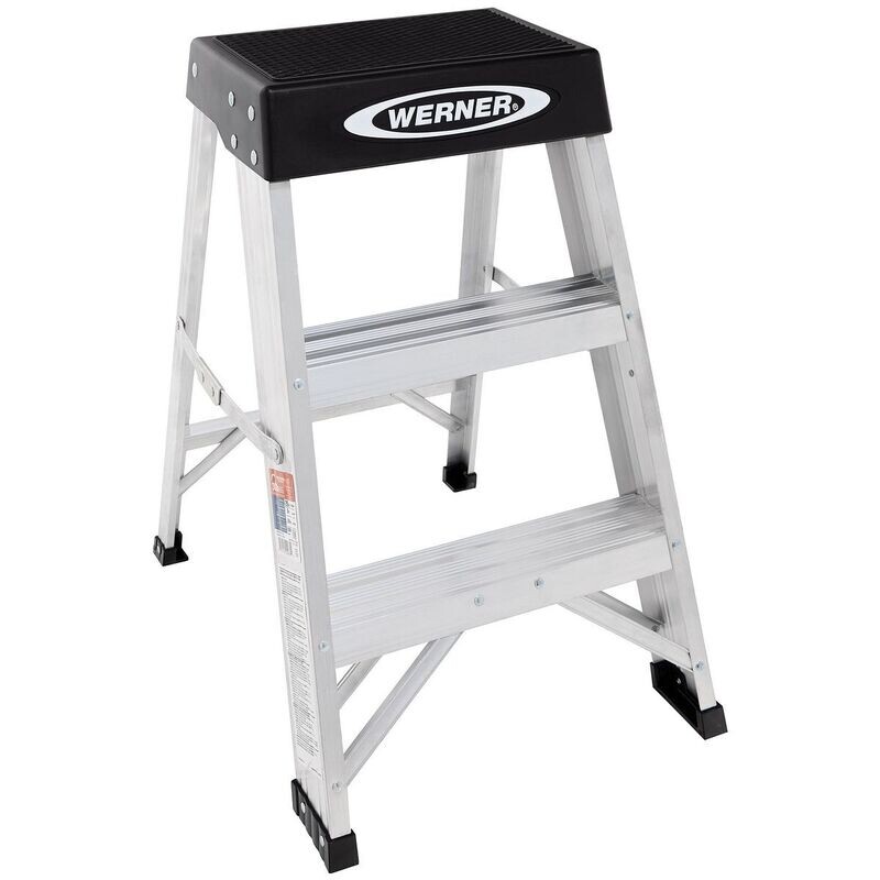2' WERNER STEP STOOL, 300LB, IA  -  150B