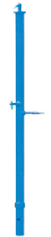 MALE GUARD RAIL POST - BLUE