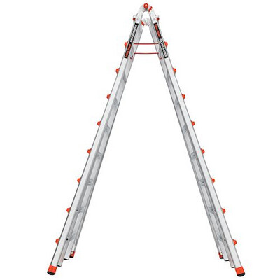15' LITTLE GIANT SKYSCRAPER STEPLADDER, ALUMINUM, 300lbs Rated, Type IA