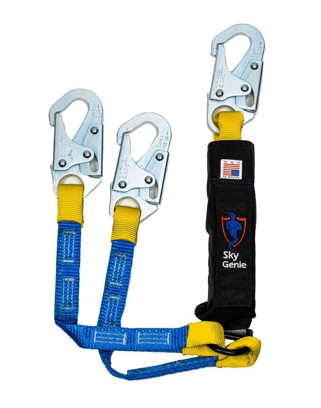 SKY GENIE 72" SHOCK ABSORBING Y-CONFIG LANYARD - LS-Y-72