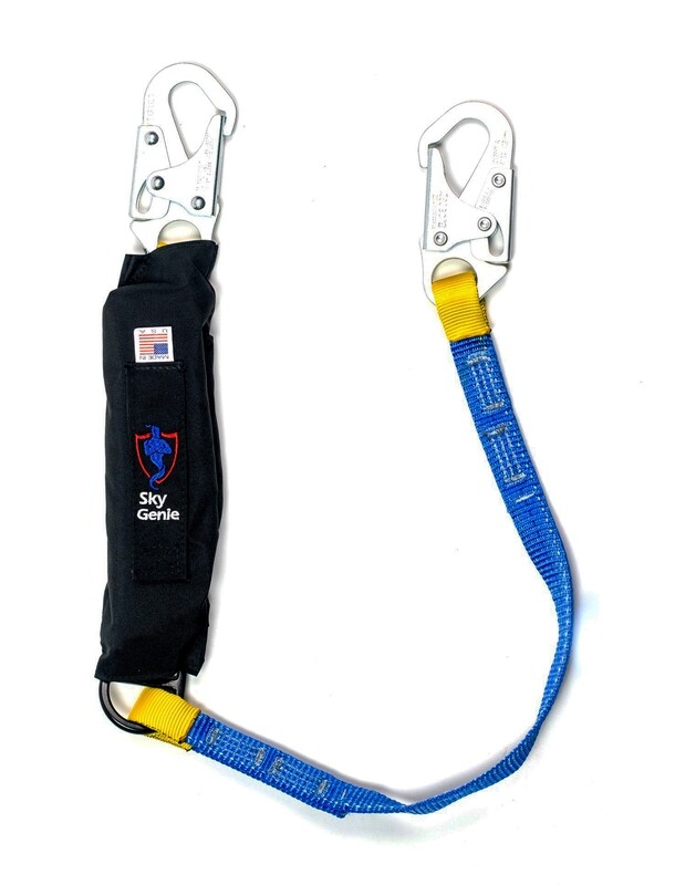 SKY GENIE STANDARD SHOCK ABSORBING LANYARD, 3'  -  LS-2S-36