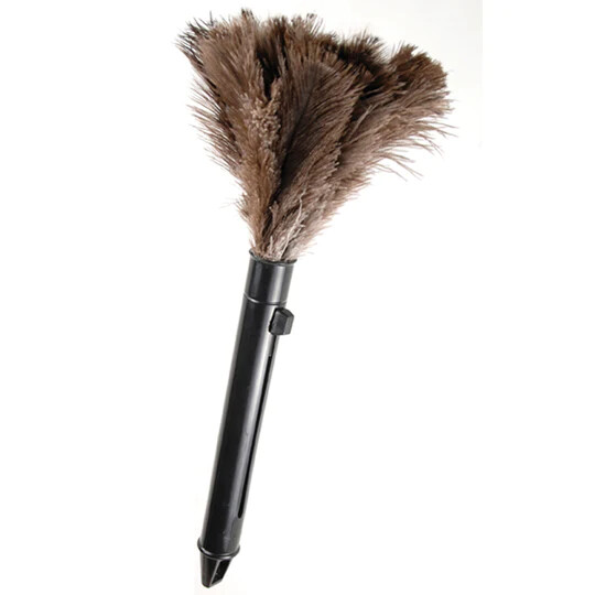 ETTORE RETRACTABLE OSTRICH FEATHER DUSTER,  11"