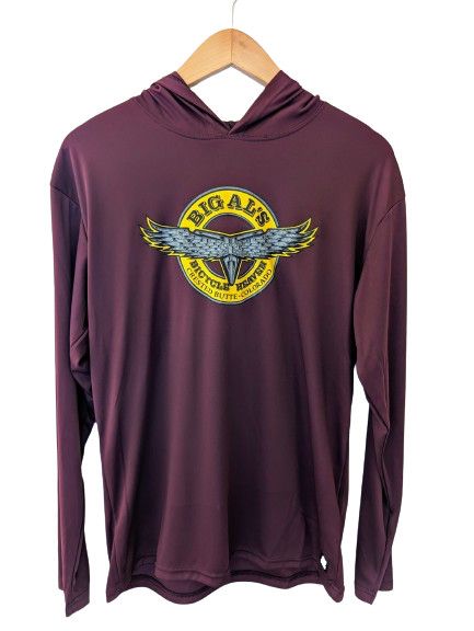 Adult OG Logo Sun Shirt Maroon