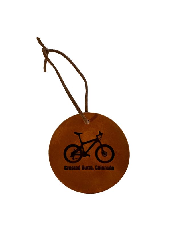 Leather Bike Ornament