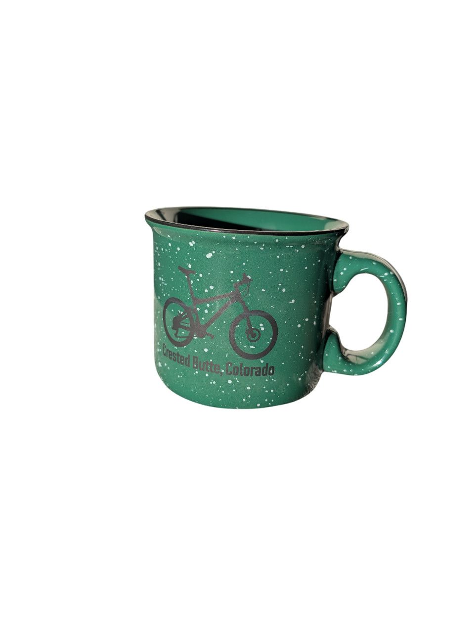 Green CB Bike Camper Mug 14oz