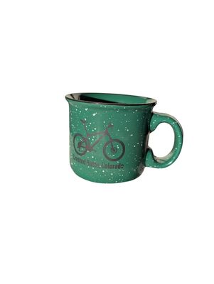 Green CB Bike Camper Mug 14oz
