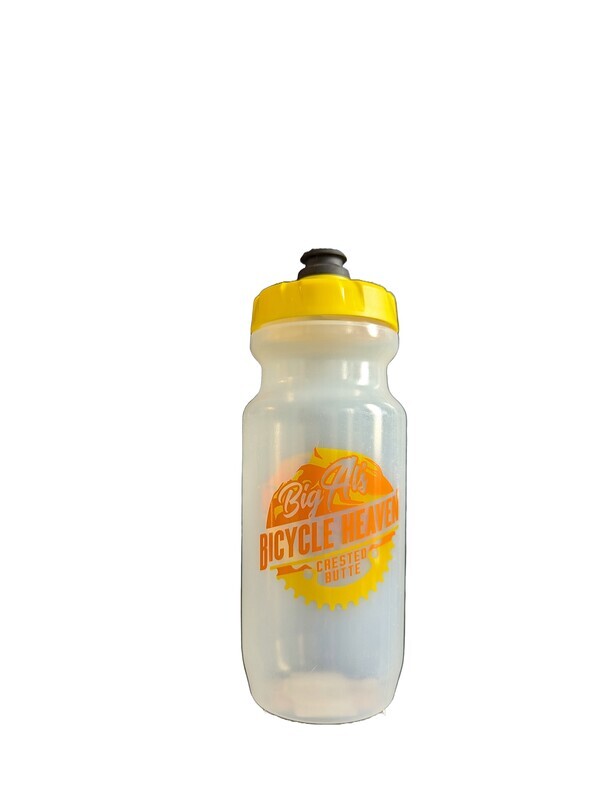 Water Bottle 21 oz Chainring Logo Yellow
