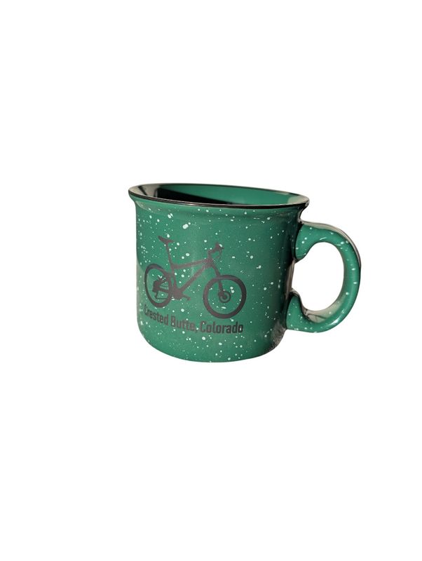 Green CB Bike Camper Mug 14oz
