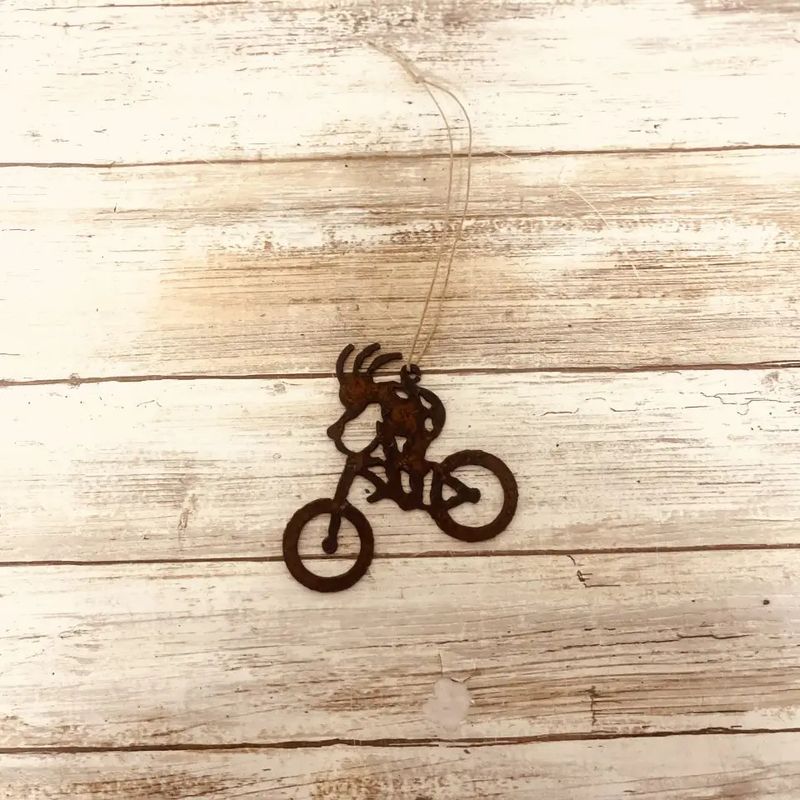 Kokopelli Mountain Biker Ornament