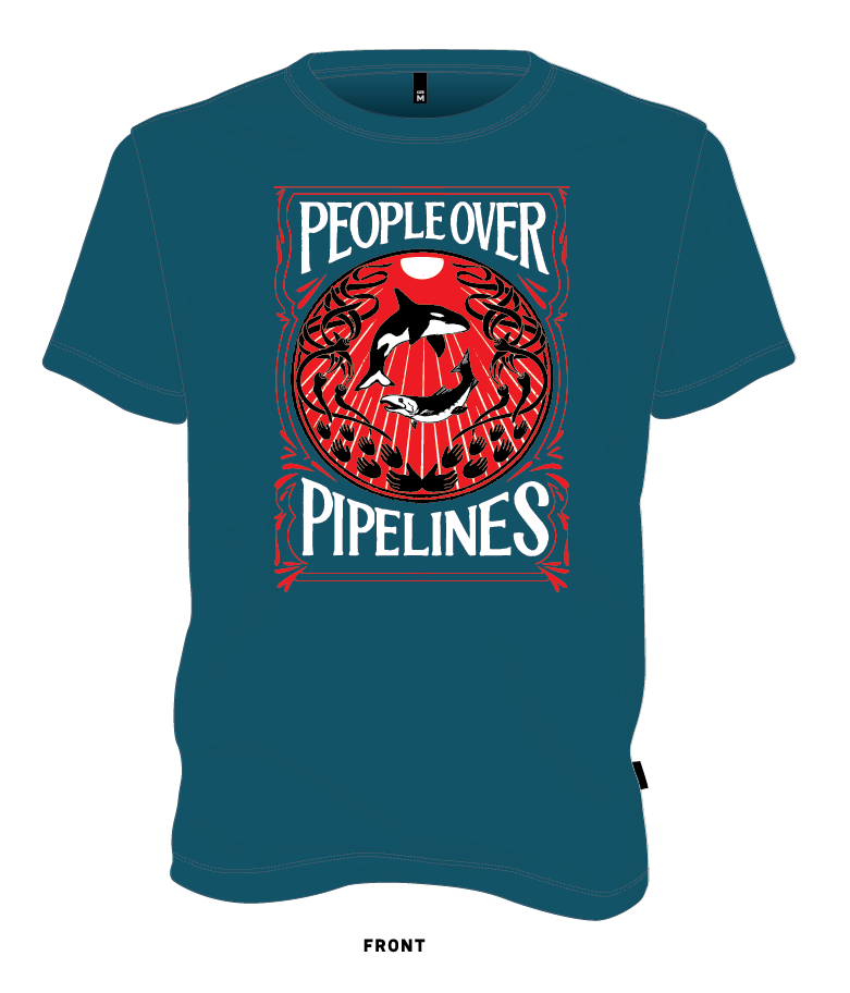 Blue: People over Pipelines T-shirt