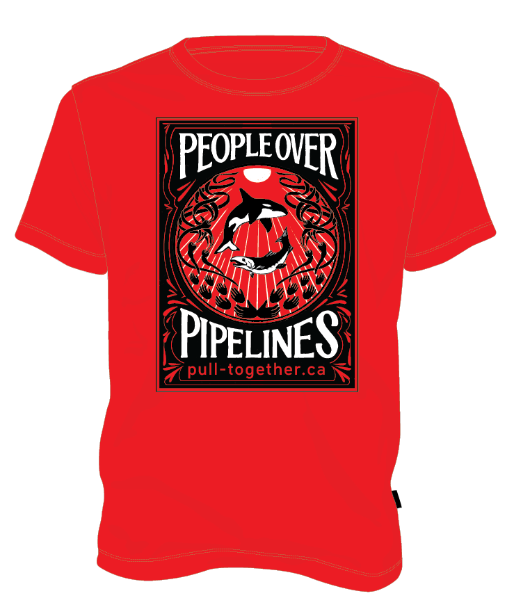 Red: People over Pipelines T-Shirt