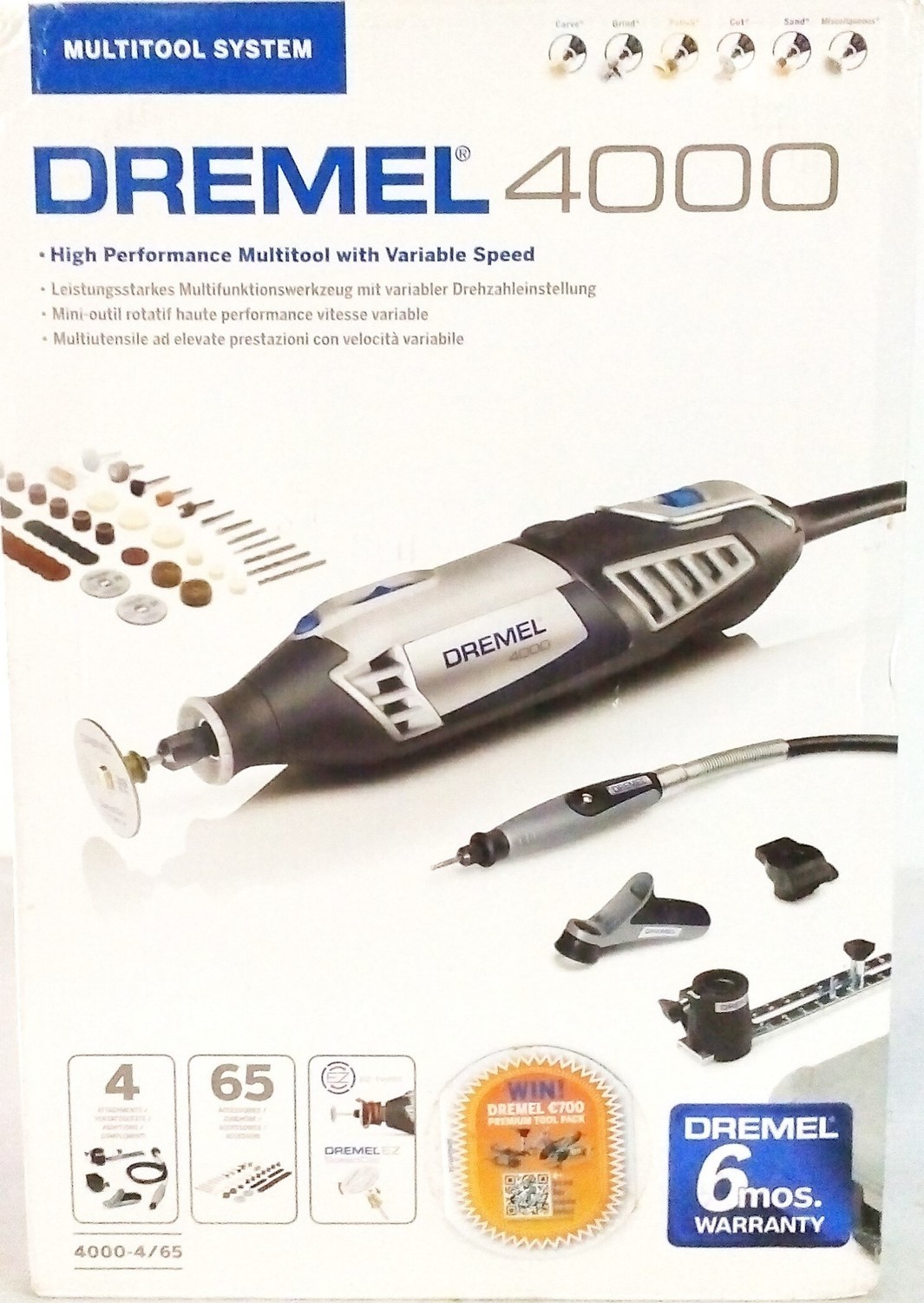 DREMEL® 4000 4/65 High Performance Rotary Tool
