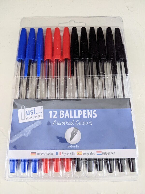12 Ballpoint pens