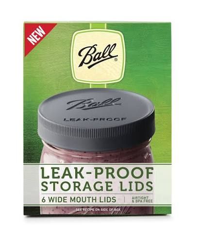Ball Wide-Mouth Leak-Proof Lids — Set of 6