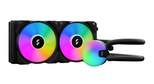 Fractal Design Lumen S24 V2 240mm ARGB Liquid CPU Cooler, ARGB Pump, 2x Aspect 12 RGB PWM Fans