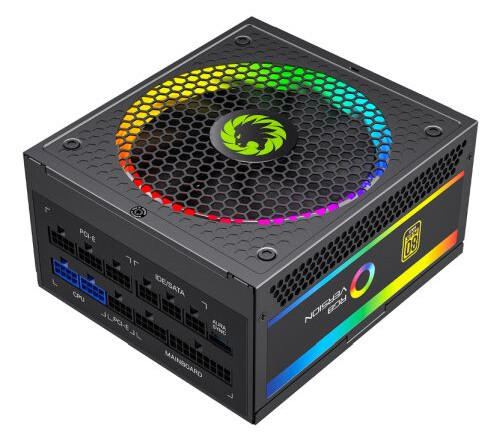 GameMax 750W Pro RGB PSU, Fully Modular, 14cm ARGB Fan, 80+ Gold, RGB Controller (25 Modes), Power Lead Not Included