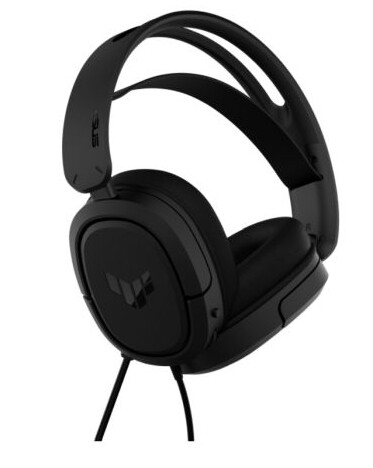 Asus TUF Gaming H1 7.1 Lightweight Gaming Headset, 3.5mm Jack, Surround Sound, Deep Bass, Black