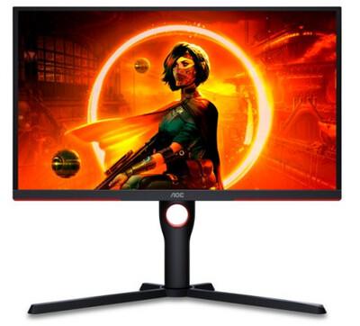 AOC 24.5&quot; 3-Side Frameless Gaming Monitor (25G3ZM/BK), 1920 x 1080, 0.5ms, 2 HDMI, DP, 240Hz, FreeSync, 6 Game Modes, VESA