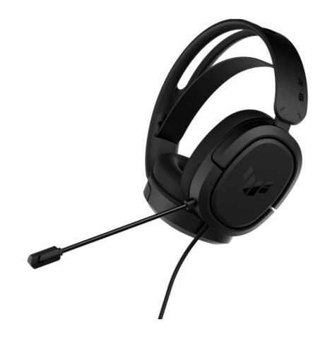 Asus TUF Gaming H1 7.1 Lightweight Gaming Headset, 3.5mm Jack, Surround Sound, Deep Bass, Black