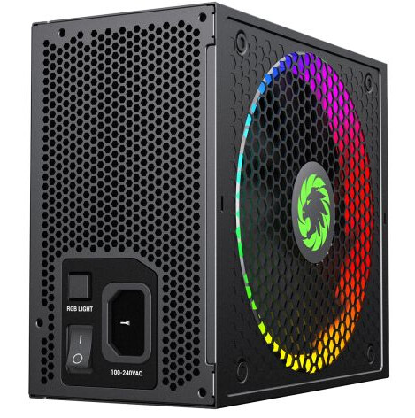 GameMax 850W Pro RGB PSU, Fully Modular, 14cm ARGB Fan, 80+ Gold, RGB Controller (25 Modes), Power Lead Not Included