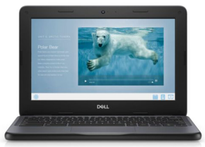 Dell Chromebook 3100, 11.6&quot;, Celeron N4020, 4GB, 16GB eMMC, Webcam, Wi-Fi, No LAN, USB-C, Chrome OS